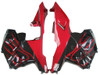 Amotopart Fairings Honda CBR 600 RR Black & Red Flame Racing (2009-2012)