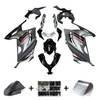 Amotopart Fairings Plastics Kawasaki Ninja 300R EX300R Grey Black Ninja Racing (2013-2017)