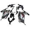 Amotopart Fairings Plastics Kawasaki Ninja 300R EX300R Grey Black Ninja Racing (2013-2017)