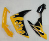 Amotopart Fairings Yamaha YZF-R1 Yellow & Black Flame R1 Racing (2007-2008)