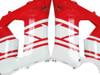 Amotopart Fairings Kawasaki ZX6R 636 Red White Black Ninja Racing  (2005-2006)
