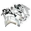 Amotopart Fairings Kawasaki ZX6R ZX636 Silver Ninja Racing  (2007-2008)