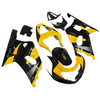 Amotopart Fairings Suzuki GSXR 750 Black & Yellow GSXR Racing (2001-2003)
