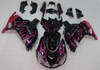 Amotopart Fairings Kawasaki ZX14R Black & Purple Flame Ninja Racing (2006-2011)