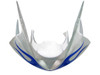 Amotopart Fairings Kawasaki ZX6R 636 Silver & Blue Flame Ninja Racing  (2003-2004)