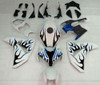 Amotopart Fairings Honda CBR 1000 RR White & Blue Black Flame Racing (2008-2011)