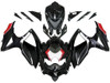 Amotopart Fairings Suzuki GSXR 600 750 Black Red Relentless Racing  (2008-2010)
