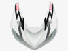 Fairings Kawasaki ZX6R 636 White Black Corona Racing  (2005-2006)