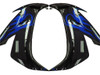 Amotopart Fairings Yamaha YZF-R1 Black & Blue Flame R1 Racing (2004-2006)