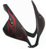 Amotopart Fairings Honda CBR 600 RR Matte Black & Red Flame CBR Racing (2007-2008)