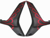 Amotopart Fairings Honda CBR 600 RR Matte Black & Red Flame CBR Racing (2007-2008)