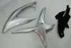 Amotopart Fairings Suzuki GSXR 600 750 Silver Black GSXR Racing  (2008-2010)