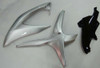 Amotopart Fairings Suzuki GSXR 600 750 Silver Black GSXR Racing  (2008-2010)