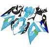 Amotopart Fairings Suzuki GSXR 1000 Blue Black Rizla Racing (2005-2006)