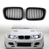 Car Front Fence Grill Grille BMW E46 4 Doors (1998-2001) 3 Series, Black