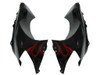 Amotopart Fairings Kawasaki ZX 10R Black & Red Flame Ninja Racing (2004-2005)