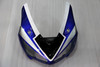 Amotopart Fairings Kawasaki ZX6R ZX636 Blue White FIAT Racing  (2005-2006)