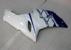 Amotopart Fairings Kawasaki ZX6R ZX636 Blue White FIAT Racing  (2005-2006)