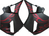 Fairings Honda CBR 600 RR Matte Black & Red Flame Racing (2005-2006)