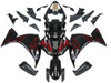 Amotopart Fairings Yamaha YZF-R1 Black & Red Flame Racing (2009-2011)