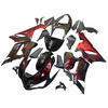 Amotopart Fairings Kawasaki ZX6R 636 Black & Red Flame Ninja Racing  (2005-2006)