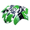 Amotopart Fairings Kawasaki ZX6R ZX636 Green Black  ZX6R Racing  (2007-2008)