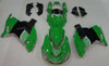 Amotopart Fairings Kawasaki ZX14R Green Black No.56 Nakano Racing (2006-2011)