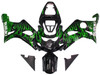 Fairings Suzuki GSXR 1000 Black & Green Flame Racing  (2000-2002)