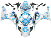 Amotopart Fairings Honda CBR 1000 RR White & Blue Floral Racing (2006-2007)