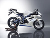 Amotopart Fairings Triumph Daytona 675 White Blue Daytona Racing (2009-2012)