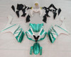Amotopart Fairings Yamaha YZF-R1 Green Emerald White FIAT Racing (2007-2008)