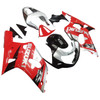  Amotopart Fairings Suzuki GSXR 600 Red Silver Black GSXR Racing (2001-2003) 