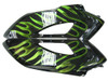 Amotopart Fairings Honda CBR 1000 RR Black & Green Flame Racing (2004-2005)