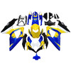 Amotopart Fairings Suzuki GSXR 600 750 Yellow Blue Alstare Corona Racing  (2008-2010)