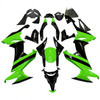 Amotopart Fairings Kawasaki ZX10R Green Black ZX10R Racing (2008-2010)