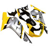 Amotopart Fairings Suzuki GSXR 600 Yellow & Silver GSXR Racing  (2001-2003)
