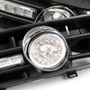 2x Fog Light 5 LED Front Bumper Grille DRL Lamp VW Golf MK4 GTI TDI (99-04)