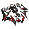 Amotopart Fairings Yamaha YZF-R1 Black & Red Flame R1 Racing (2004-2006)