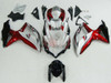 Amotopart Fairings Suzuki GSXR 600 750 Silver Red GSXR Racing  (2008-2010)