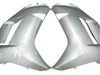 Amotopart Fairings Kawasaki ZX6R ZX636 Silver Ninja ZX6R Racing  (2007-2008)