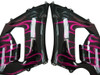 Amotopart Fairings Kawasaki ZX6R 636 Black & Purple Flame Ninja Racing  (2005-2006)