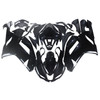 Amotopart Fairings Kawasaki ZX6R ZX636 Black Ninja Racing  (2007-2008)