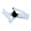 Amotopart Fairings Suzuki GSXR 1000 White Black Gold Lucky Strike Racing  (2007-2008)