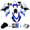 Amotopart Fairings Suzuki GSXR 600 750 Blue White Black GSXR Racing  (2004-2005)