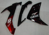 Fairings Yamaha YZF-R1 Black & Red Flame  R1 Racing (2007-2008)