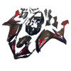 Amotopart Fairings Yamaha YZF-R1 Black & Red Flame  R1 Racing (2007-2008)