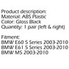 Kidney Grille Double Rib BMW E60 E61 5 Series M5 (03-10) Gloss Black