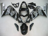 Amotopart Fairings Suzuki GSXR 600 750 Black & Silver GSXR Racing  (2004-2005)