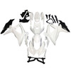 Amotopart Fairings Suzuki GSXR 600 750 White Black GSXR Racing  (2008-2010)