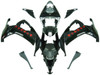 Amotopart Fairings Kawasaki ZX10R Black Orange SevenStars Racing (2008-2010)